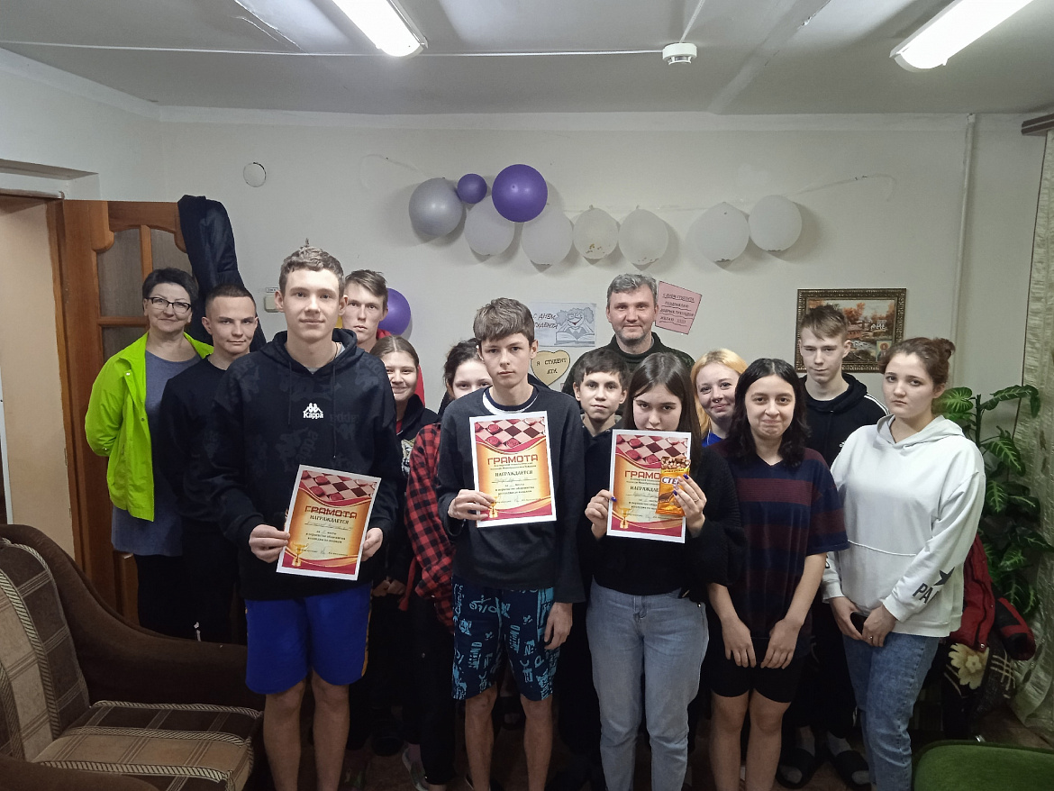 Первенство по шашкам в общежитии