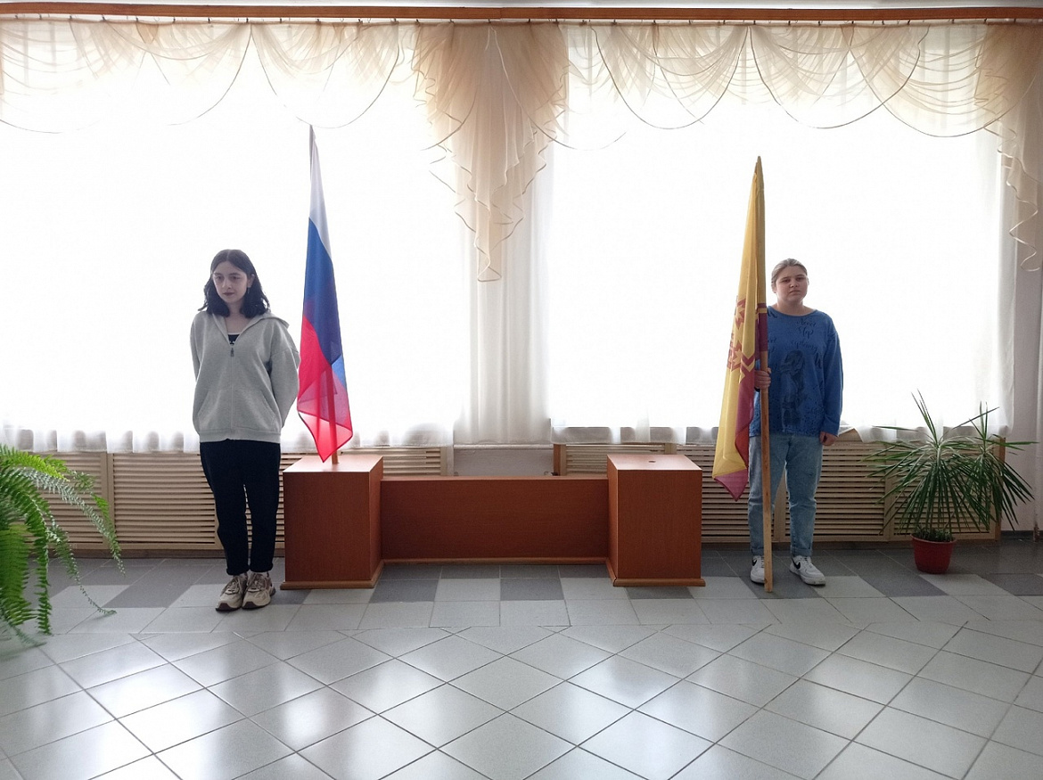Вынос флагов 22 апреля