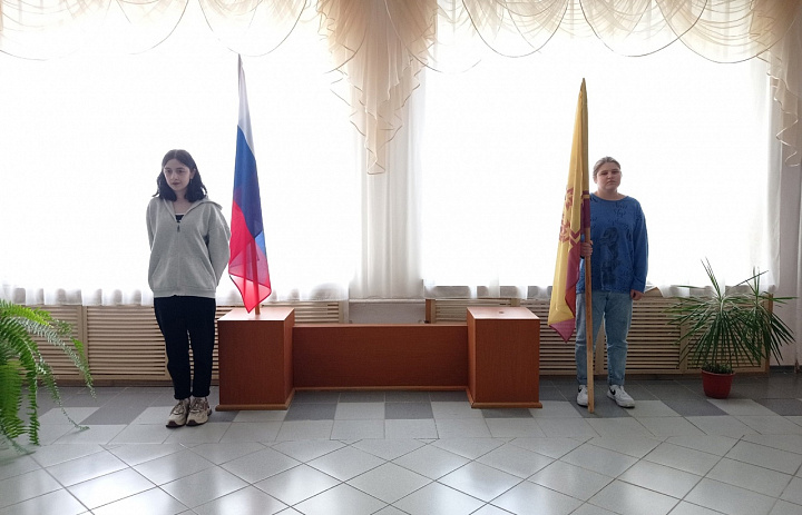 Вынос флагов 22 апреля