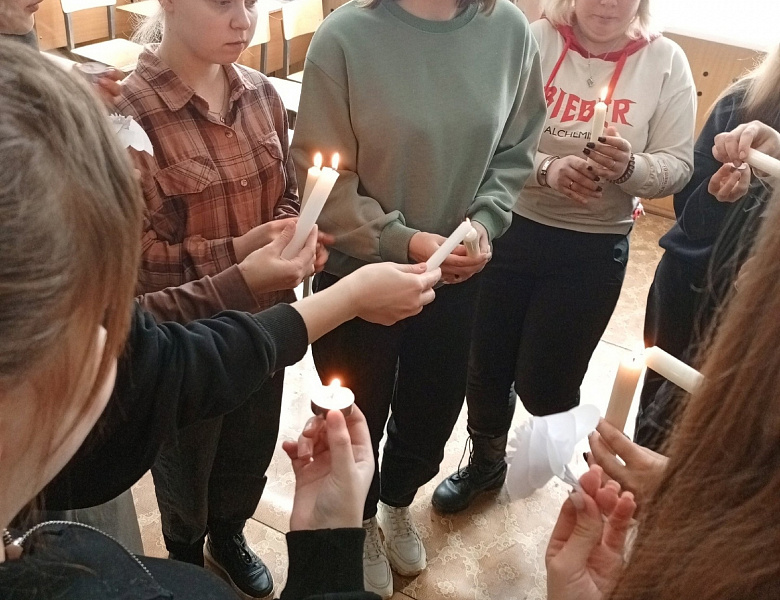 Участие во Всероссийской акции «Свеча памяти» о жертвах теракта в «Крокус Сити Холле»