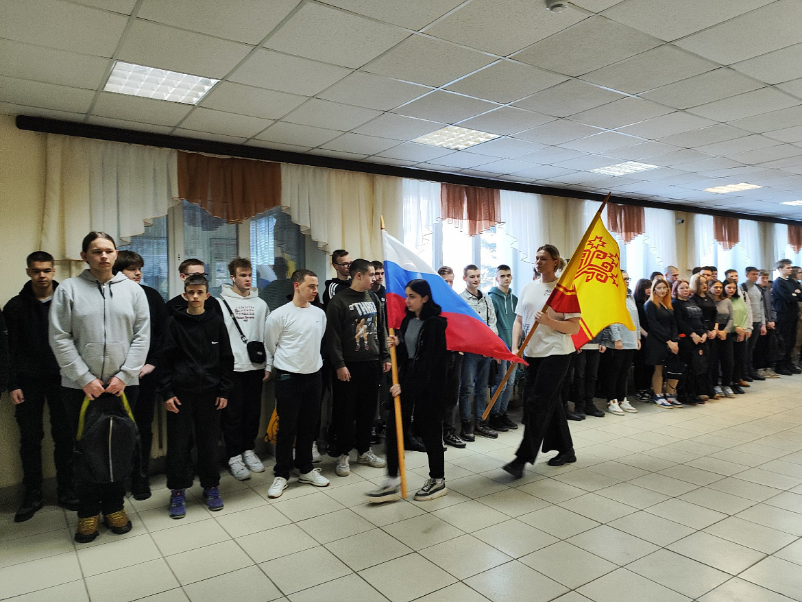 Вынос флагов 18 марта