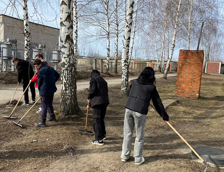 Масштабный субботник во втором корпусе колледжа