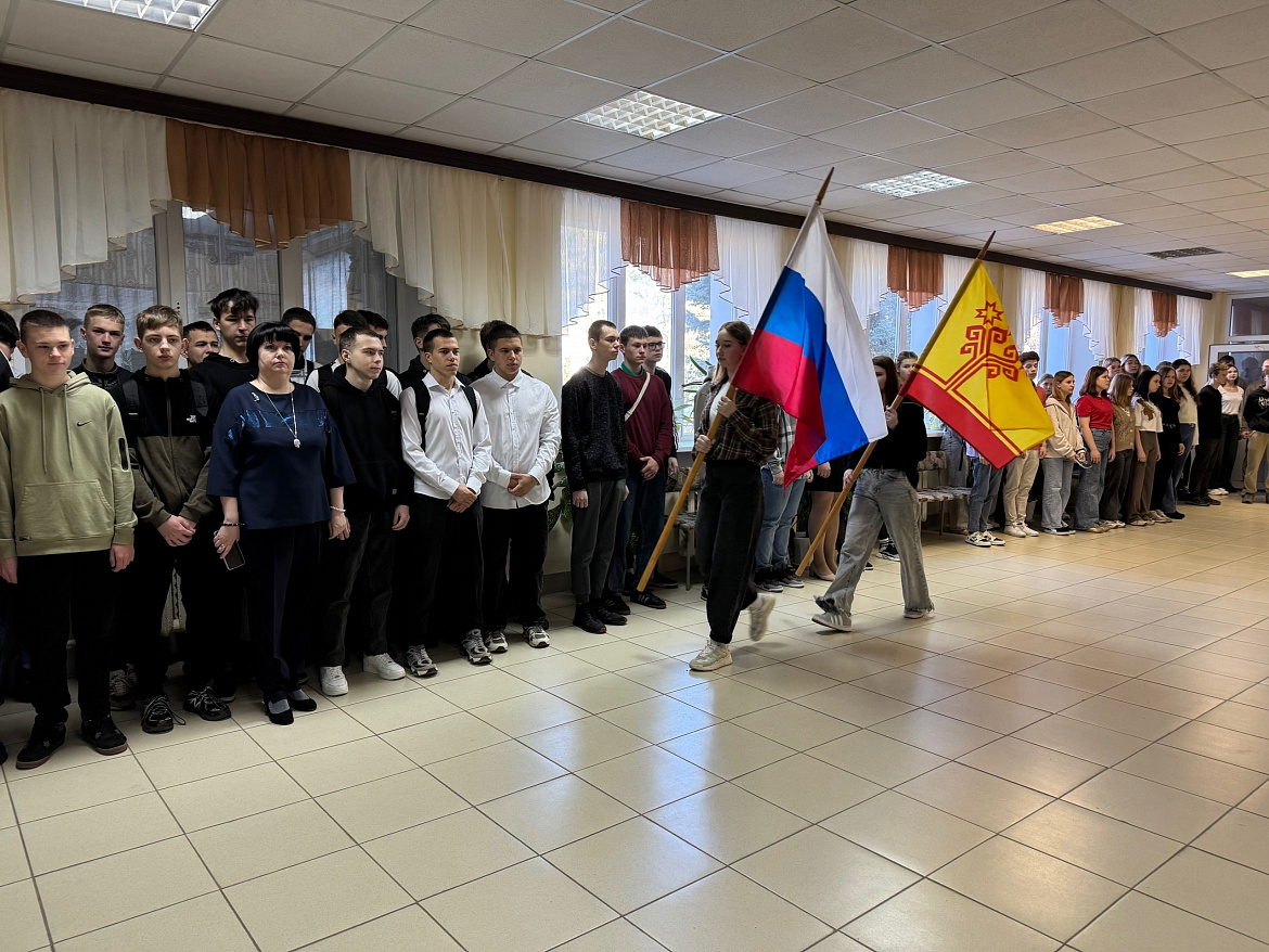 Вынос флагов 14 апреля