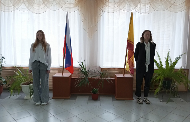 Вынос флагов 6 октября