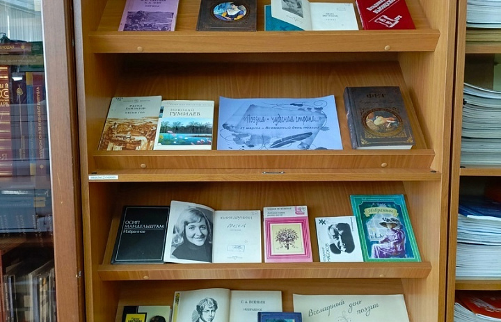 Выставка книг, посвящённая поэтам Серебряного века