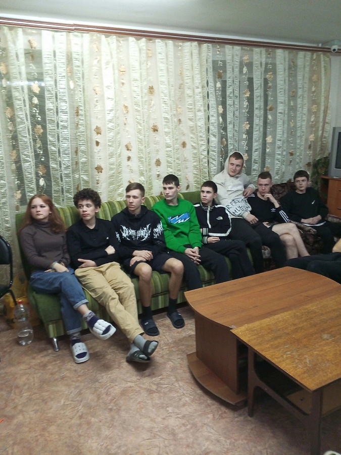 Патриотический киновечер в общежитии