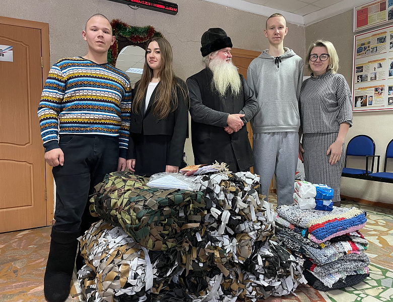 Очередная партия маскировочных сетей 