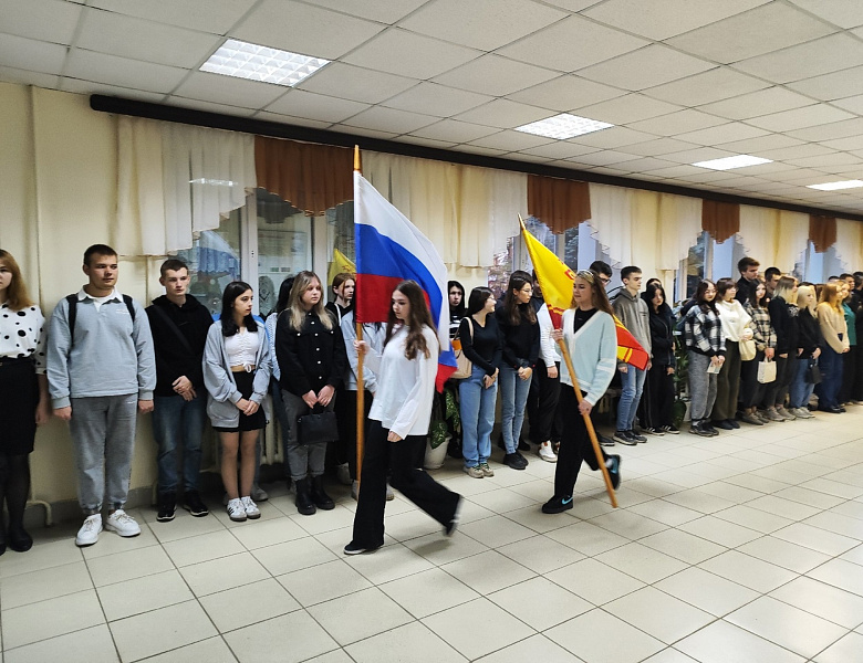 Вынос флагов 21 октября