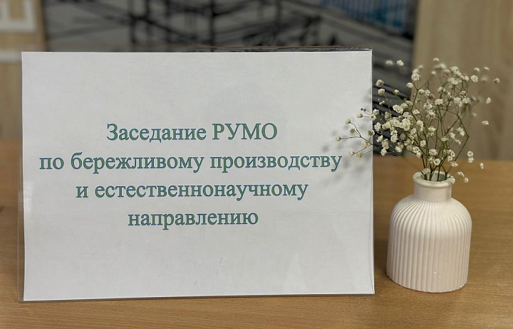 Заседание РУМО по бережливому производству и естественнонаучному направлению