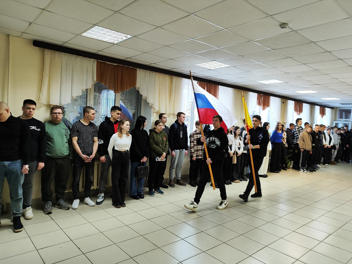 Вынос флагов 26 февраля
