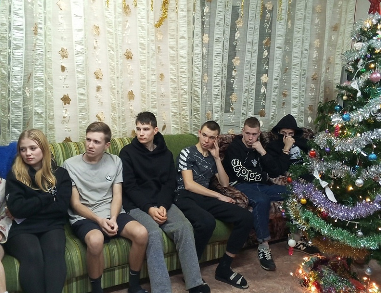 Очередной киновечер в общежитии