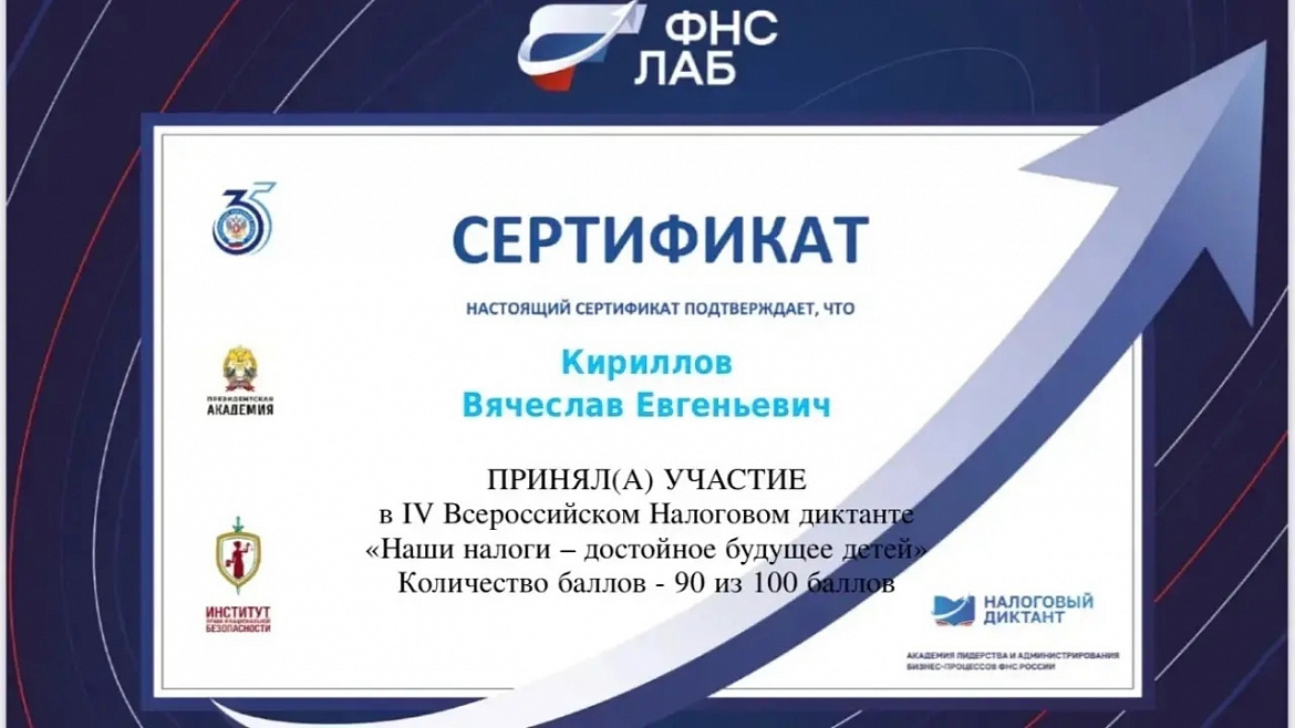 Налоговый диктант