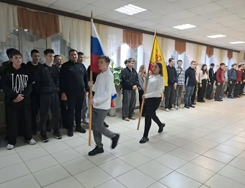 Вынос флагов 20 апреля