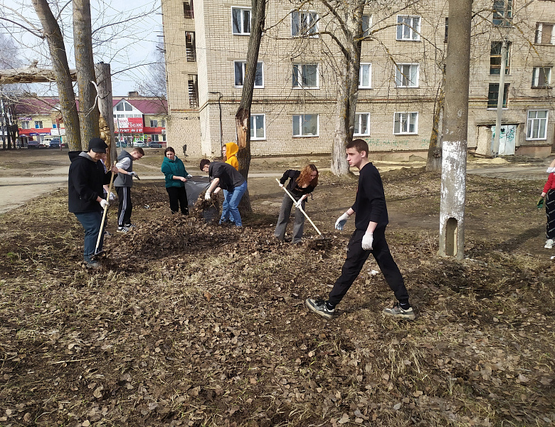 Уборка в  Стрелка парке