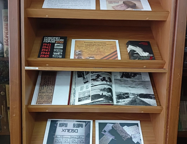  Книжно-иллюстративная выставка «Был город-фронт, была блокада»
