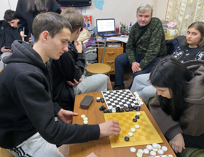 Первенство по шашкам 2026 в общежитии колледжа